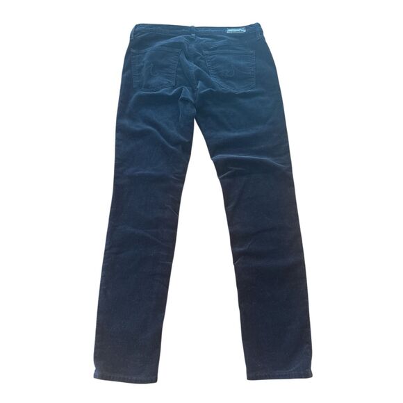 Adriano Goldschmied Pants Womens 28R Black Cords Moto Stevie Ankle Slim Straight - Picture 2 of 7